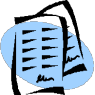 electronic reserves - icon depicting two papers stacked on top of one another