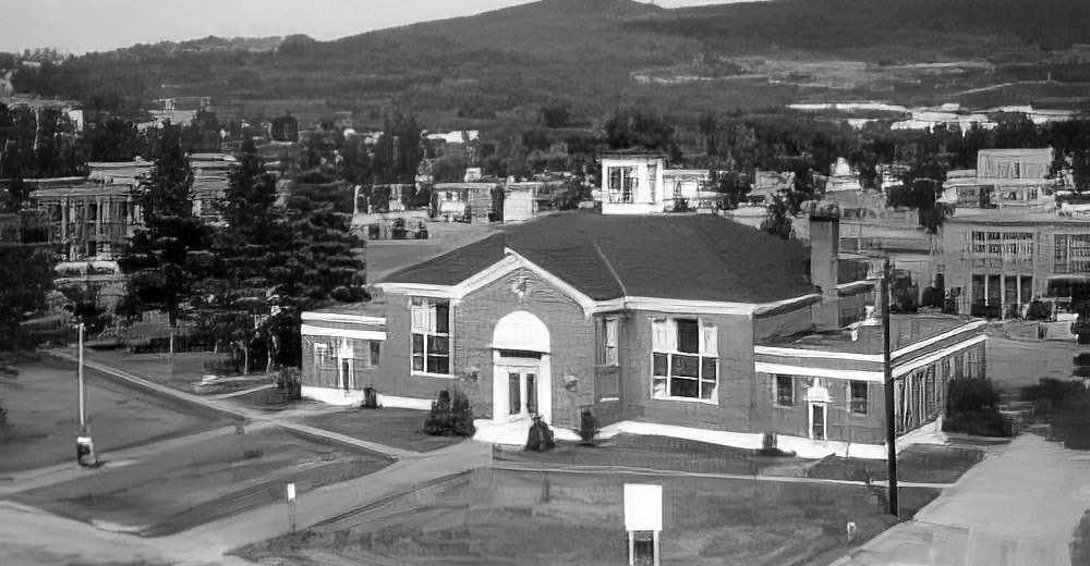 Blake Library's then new entrance circa 1965-1966