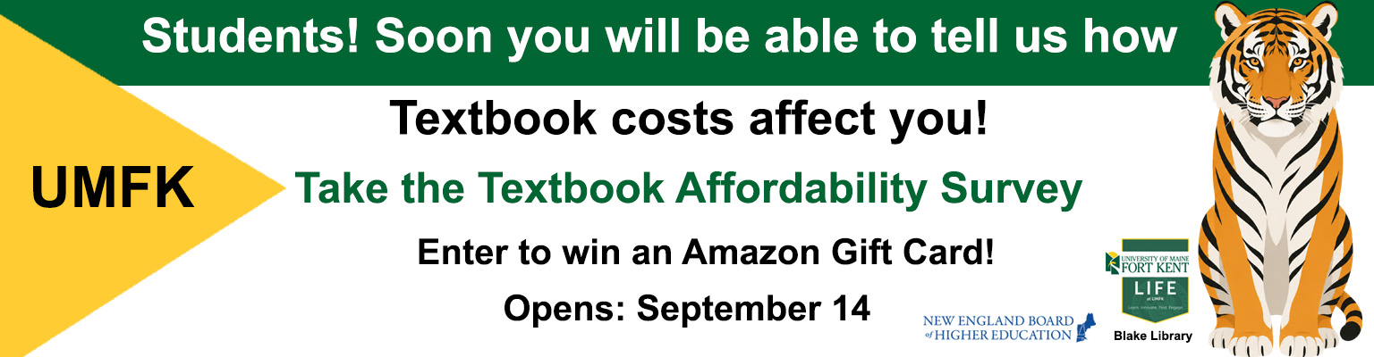 Textbook affordability survey starting September 14 and ending on October 2. Have a chance to win an Amazon gift card.